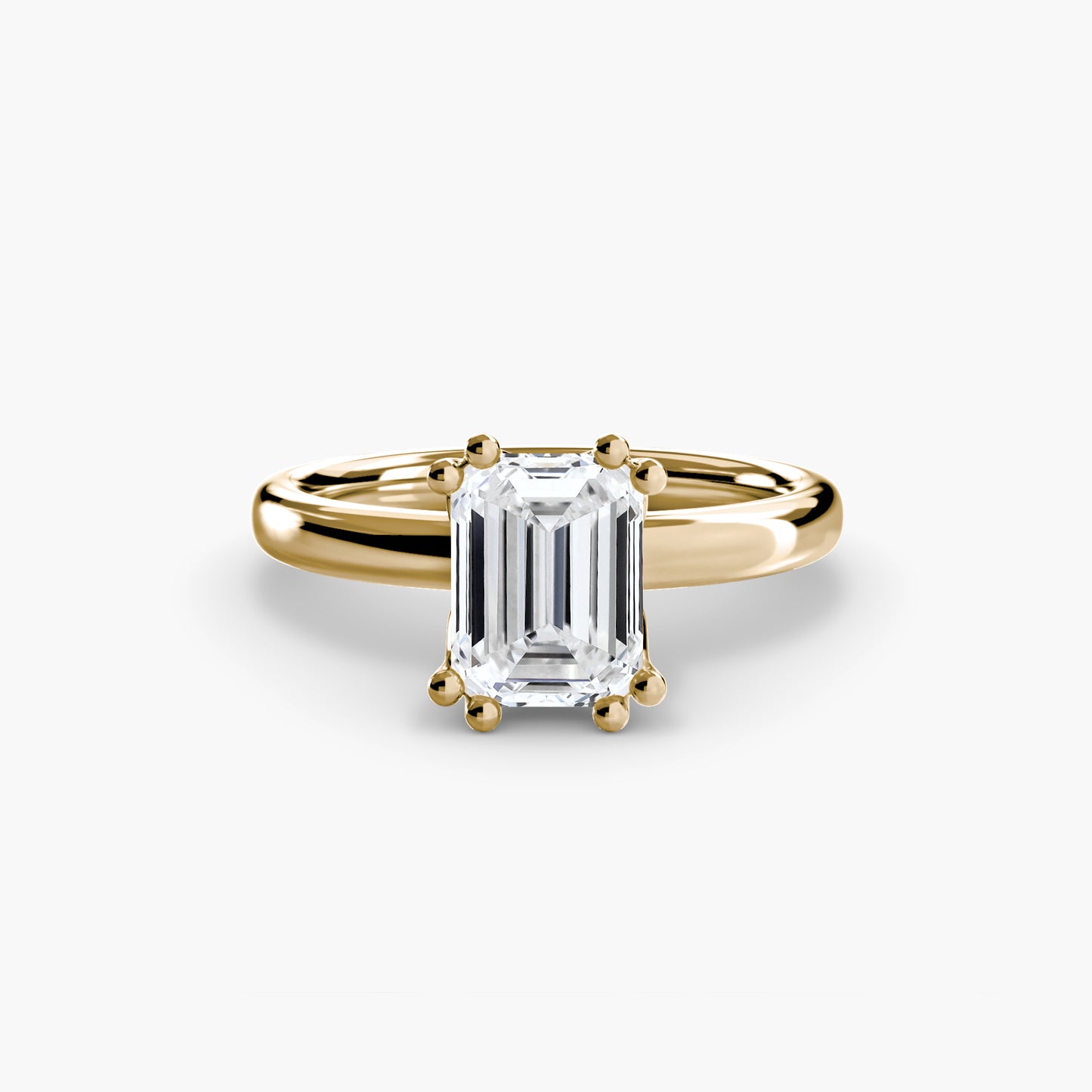 The "Vivian" Classic Solitaire with Double Prongs