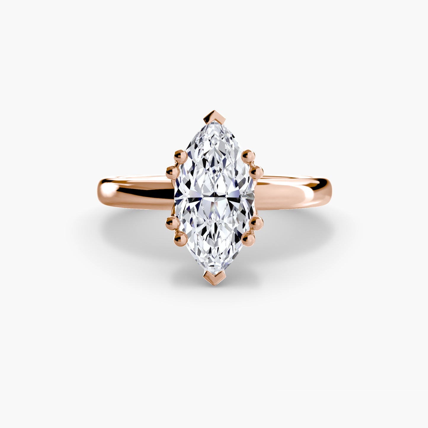 The "Vivian" Classic Solitaire with Double Prongs