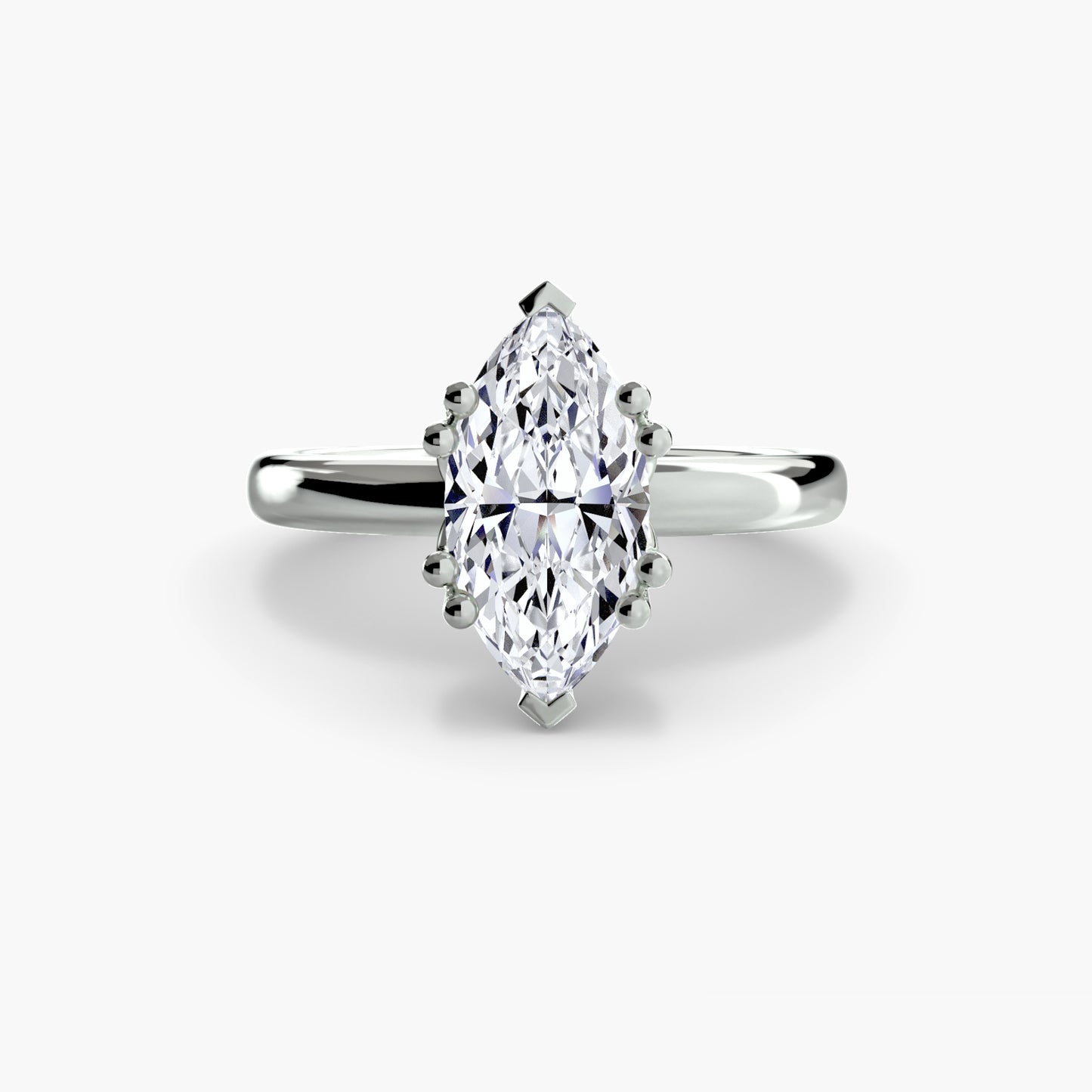 The "Vivian" Classic Solitaire with Double Prongs