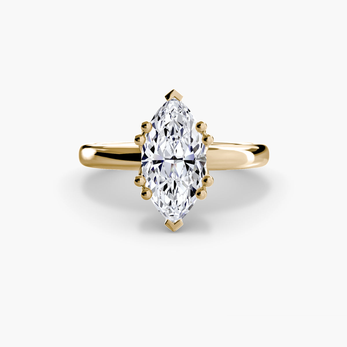 The "Vivian" Classic Solitaire with Double Prongs