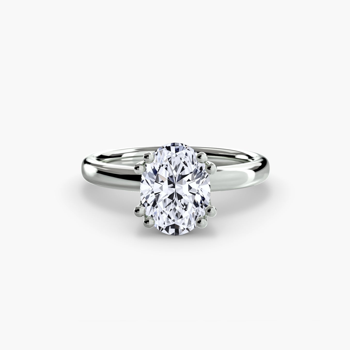 The "Vivian" Classic Solitaire with Double Prongs