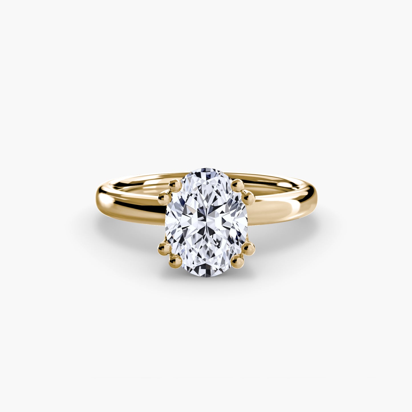 The "Vivian" Classic Solitaire with Double Prongs