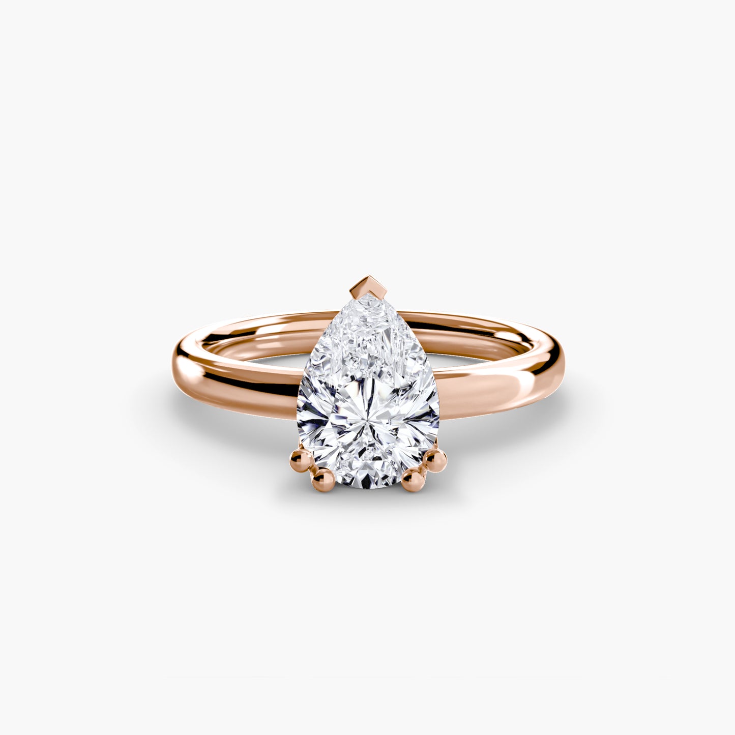 The "Vivian" Classic Solitaire with Double Prongs