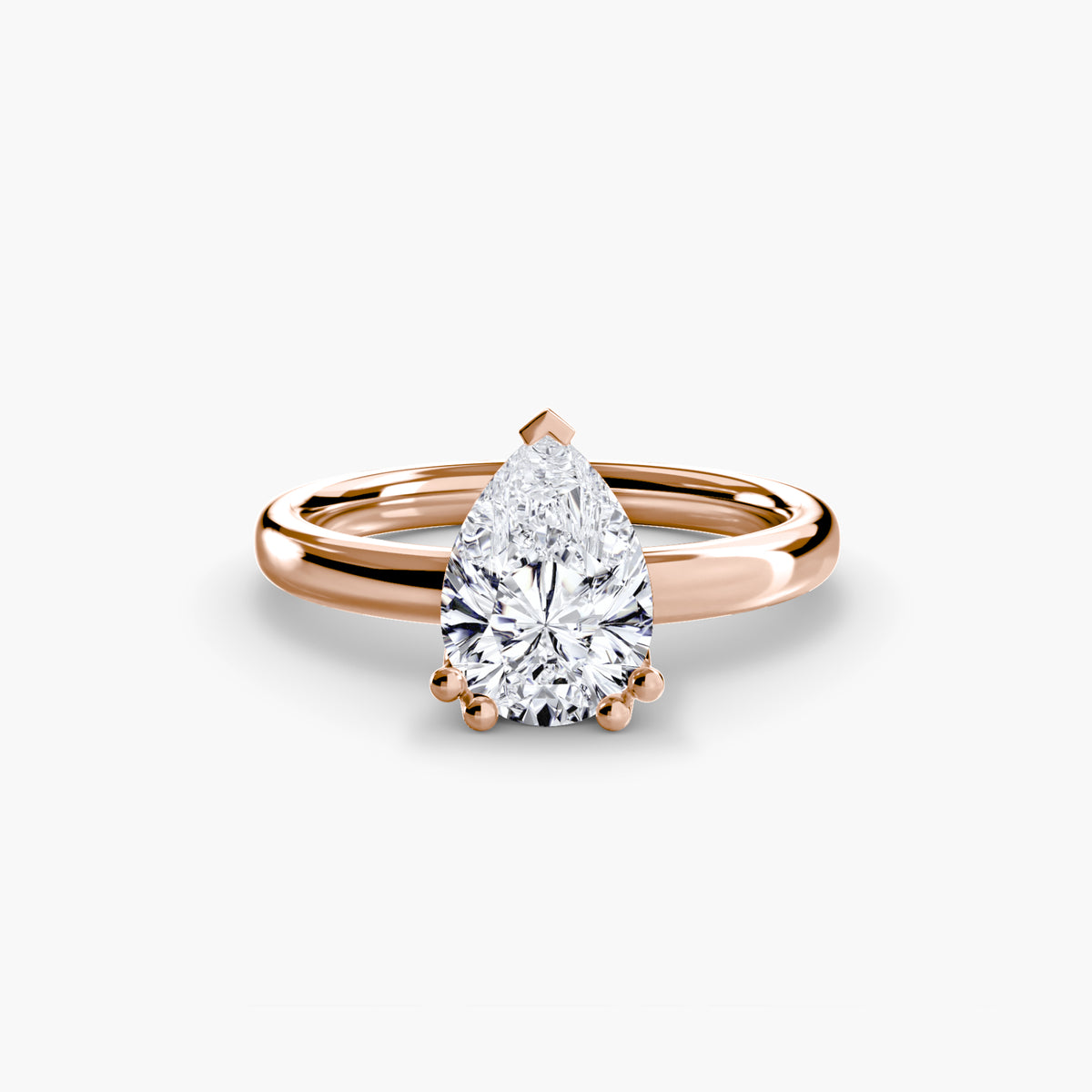 The "Vivian" Classic Solitaire with Double Prongs