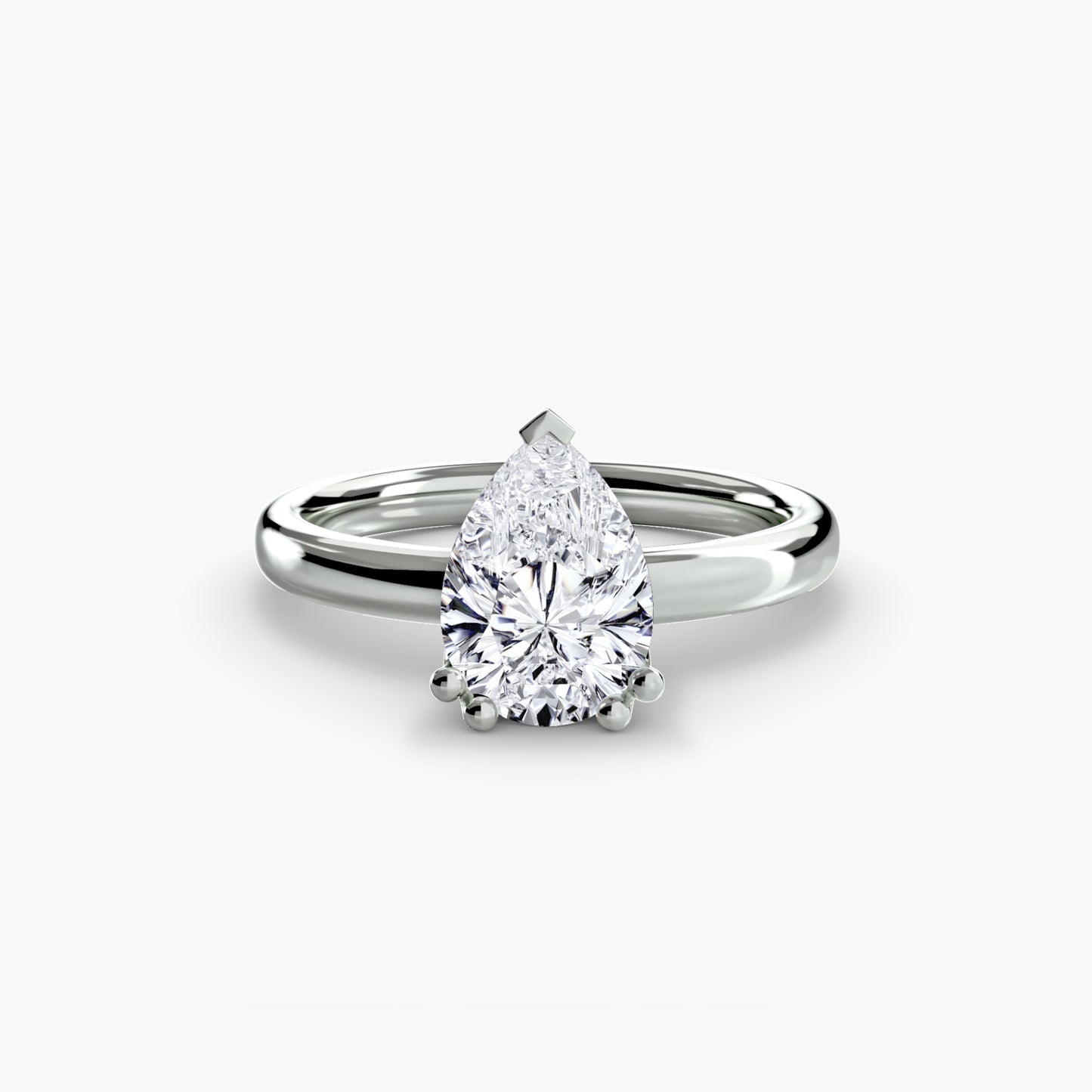 The "Vivian" Classic Solitaire with Double Prongs