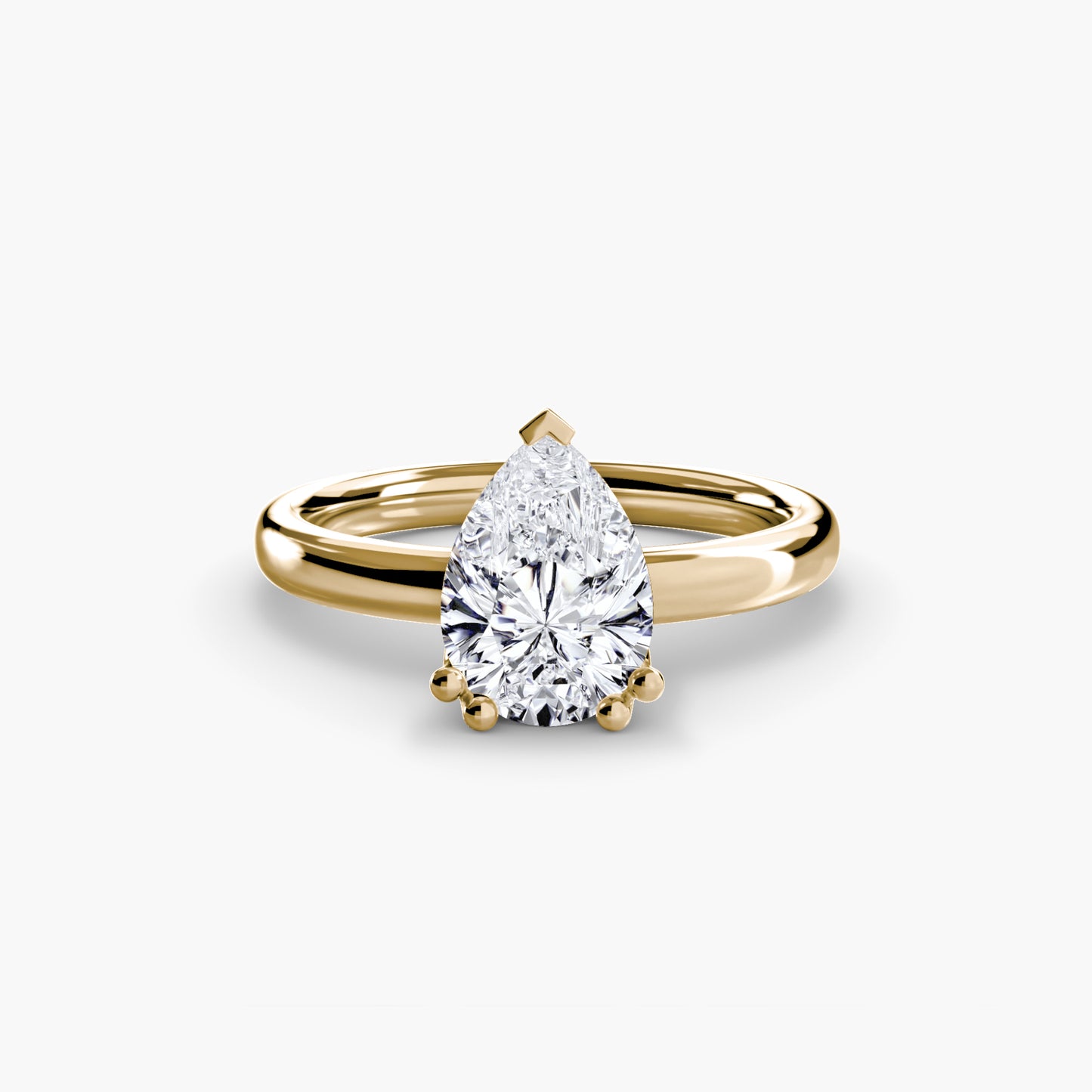 The "Vivian" Classic Solitaire with Double Prongs