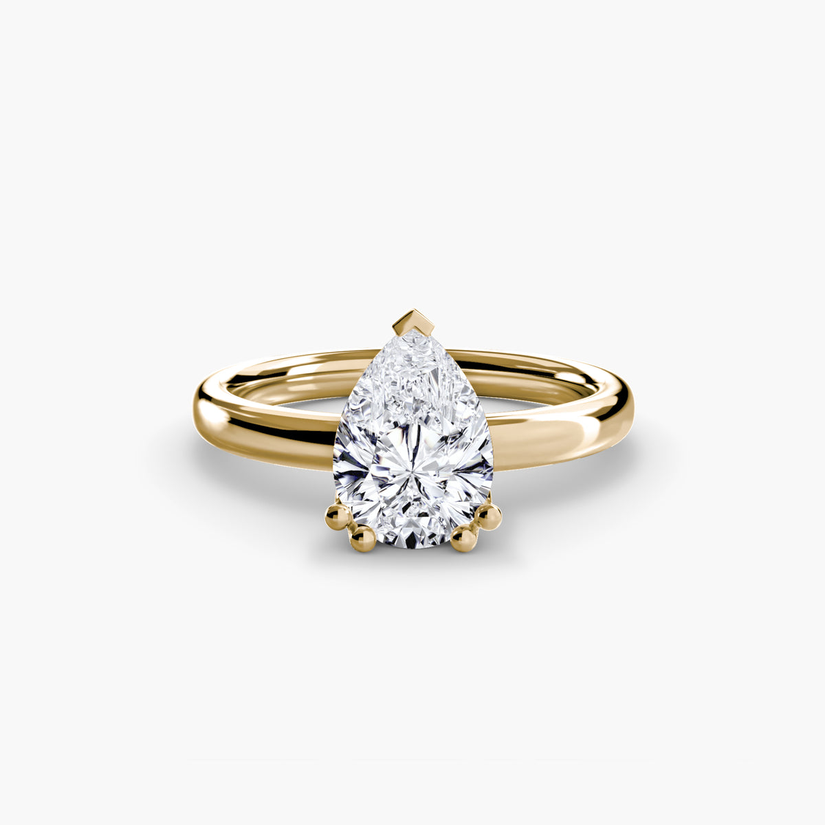 The "Vivian" Classic Solitaire with Double Prongs