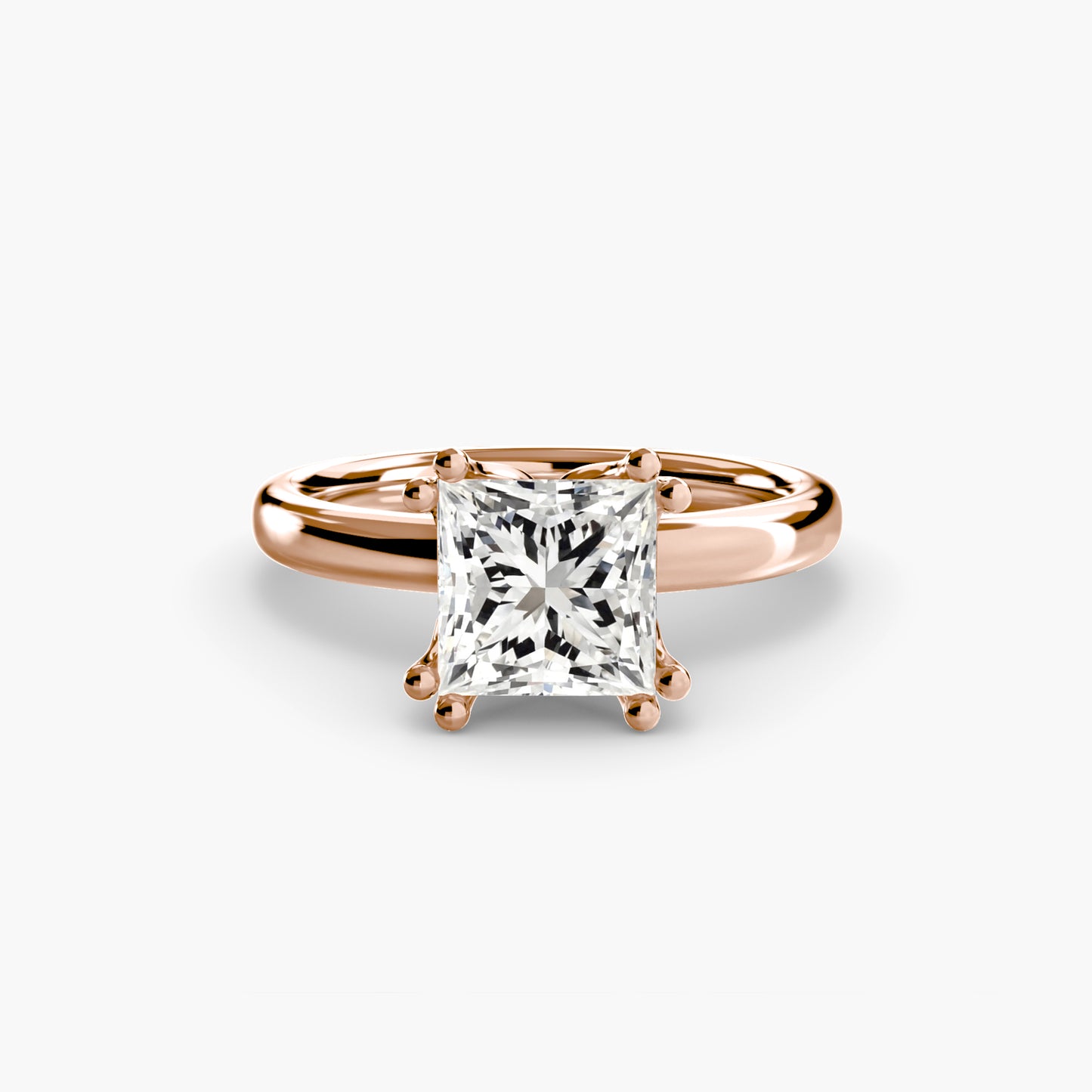 The "Vivian" Classic Solitaire with Double Prongs