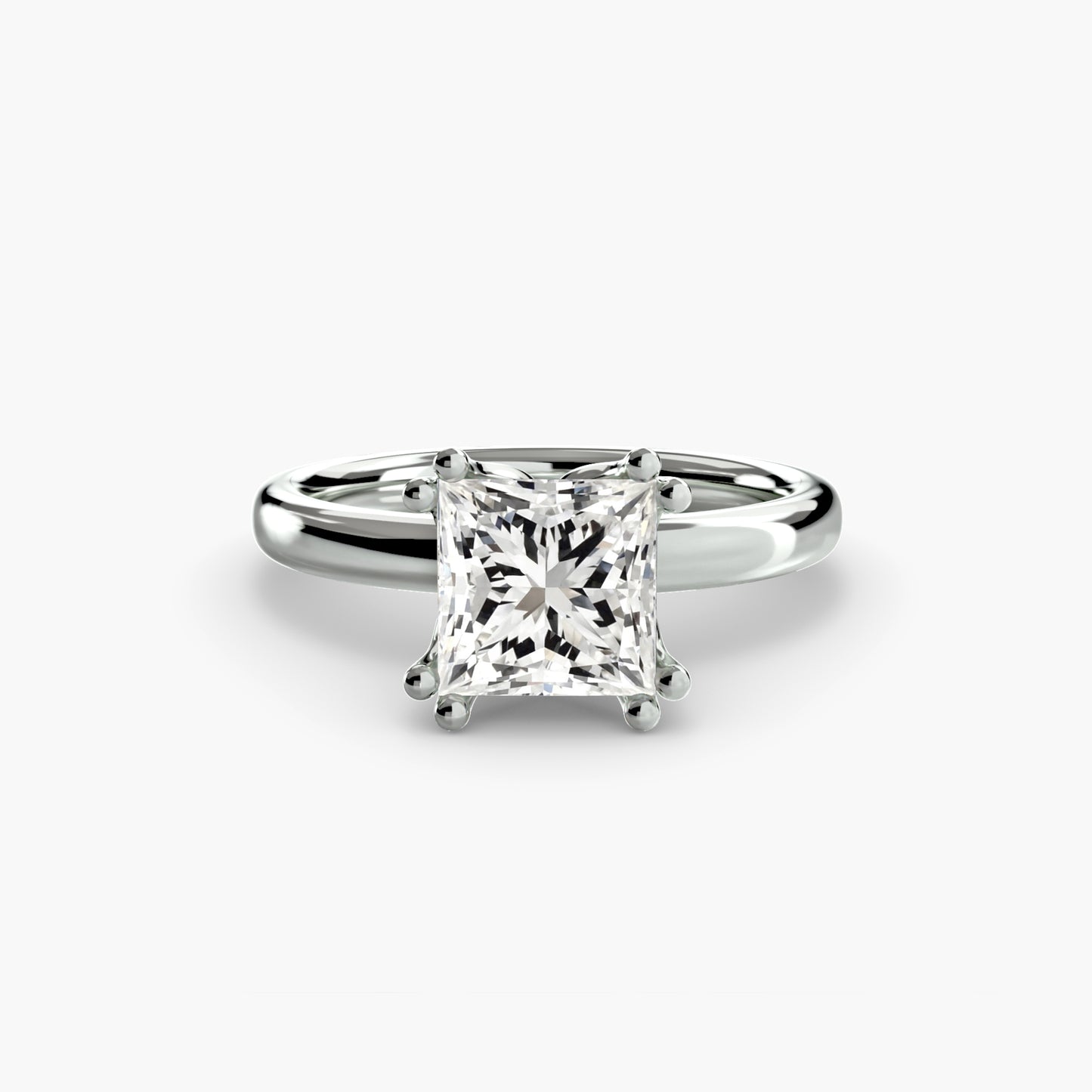 The "Vivian" Classic Solitaire with Double Prongs