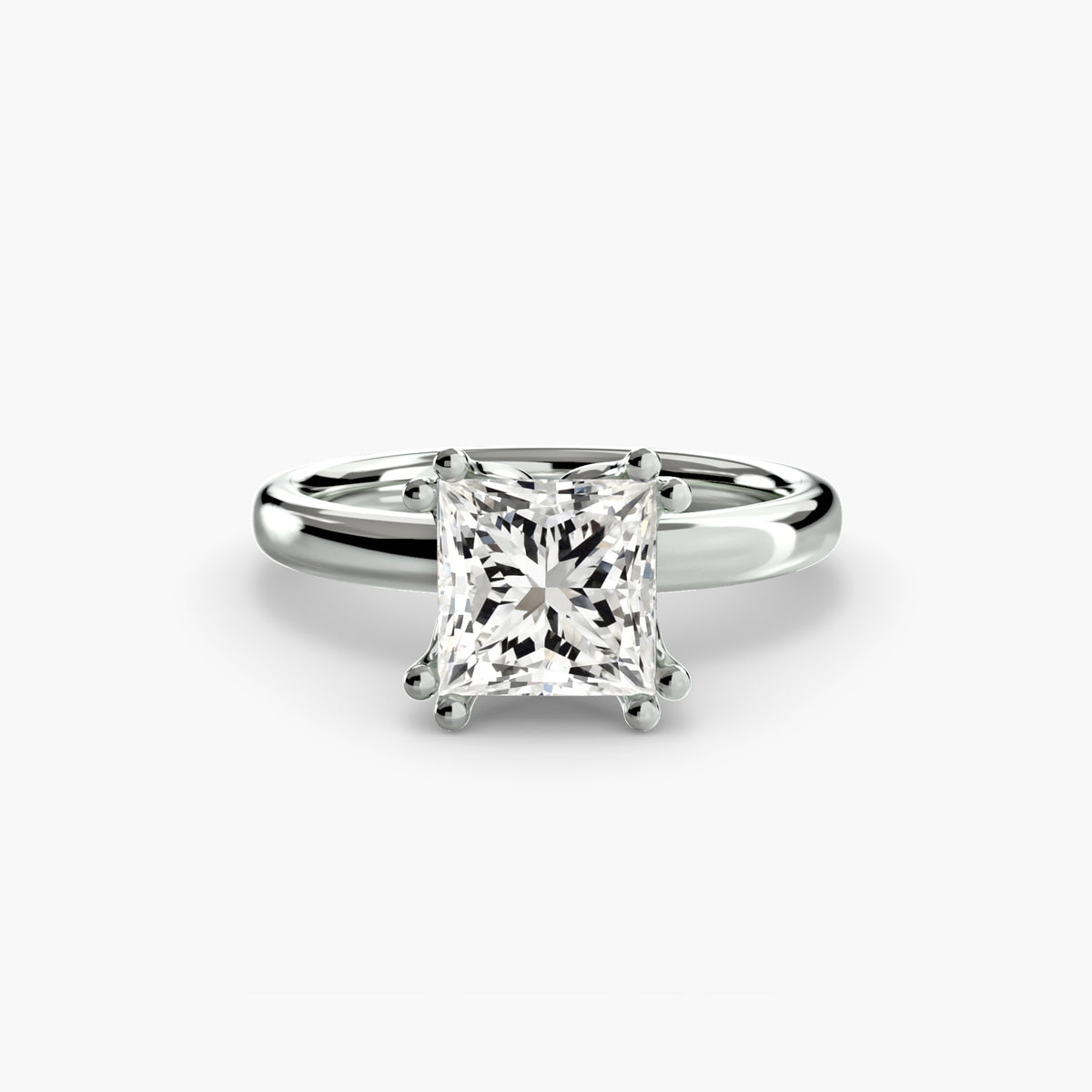 The "Vivian" Classic Solitaire with Double Prongs