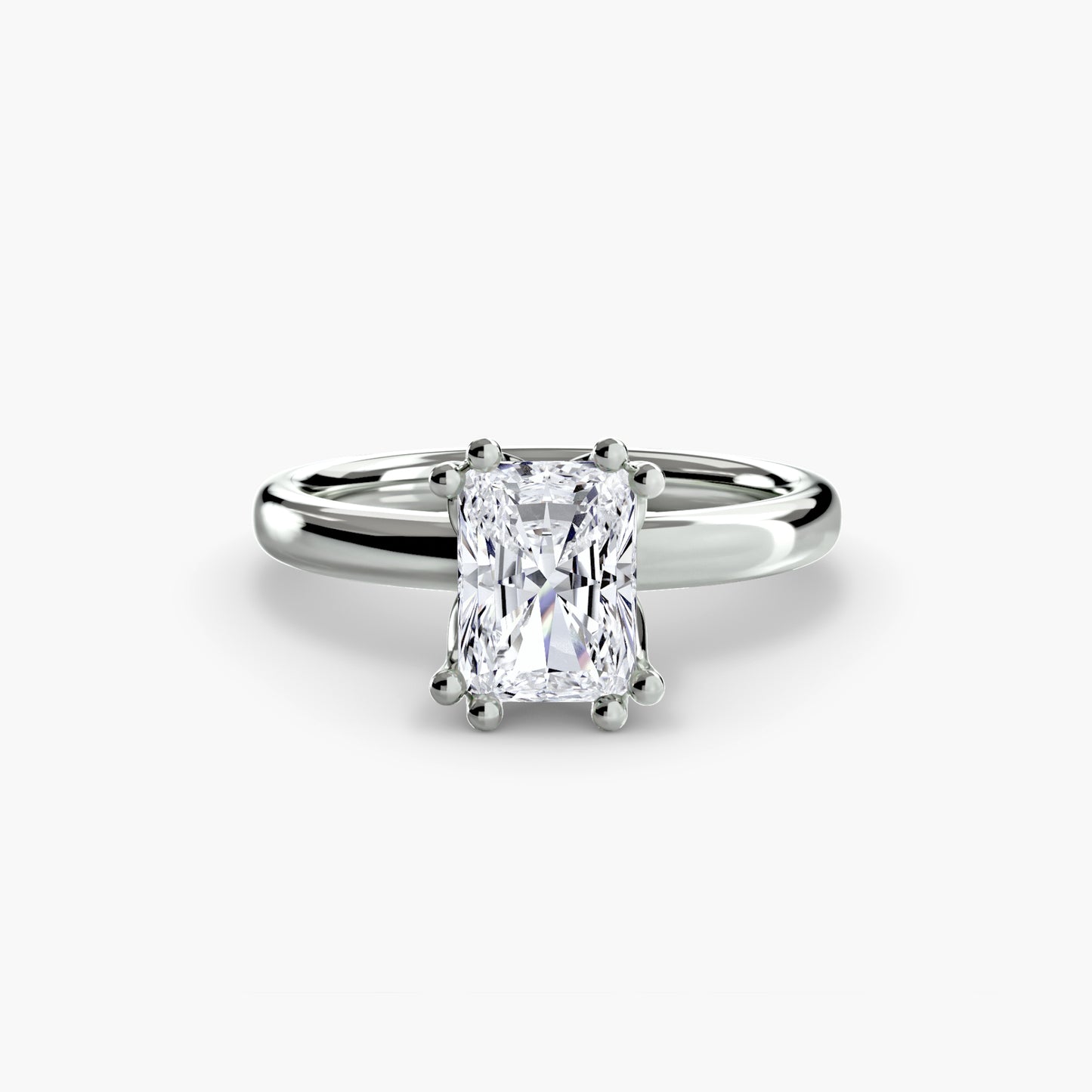 The "Vivian" Classic Solitaire with Double Prongs