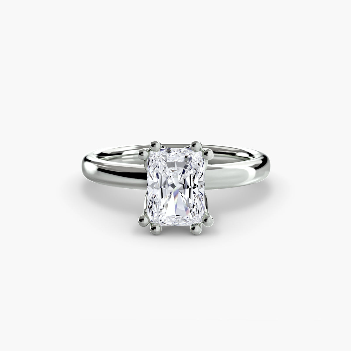 The "Vivian" Classic Solitaire with Double Prongs