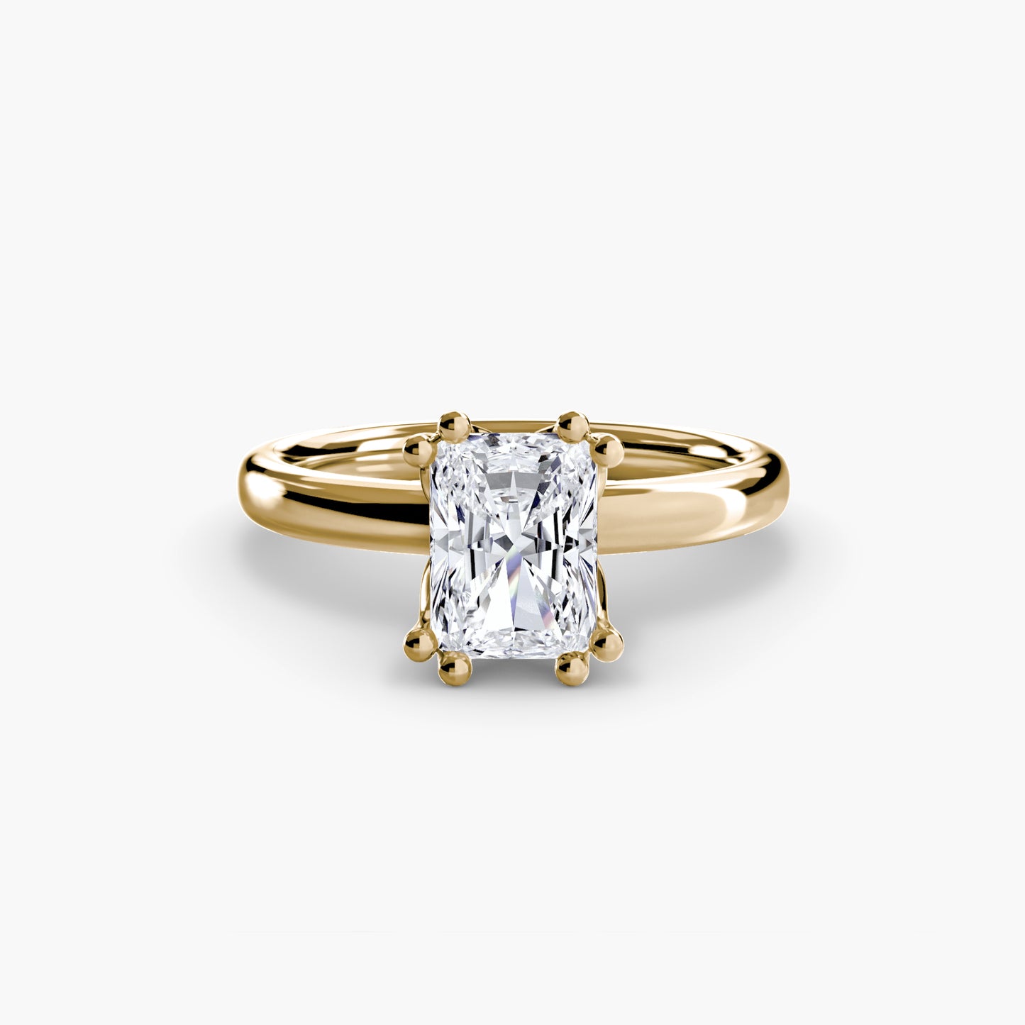 The "Vivian" Classic Solitaire with Double Prongs