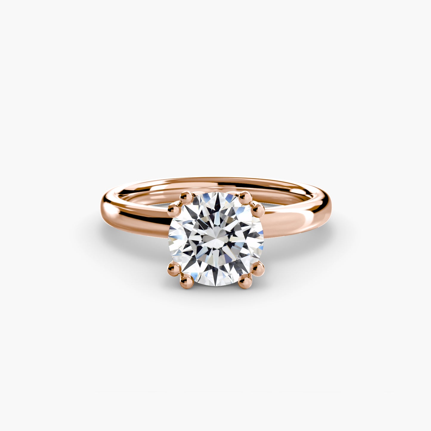 The "Vivian" Classic Solitaire with Double Prongs