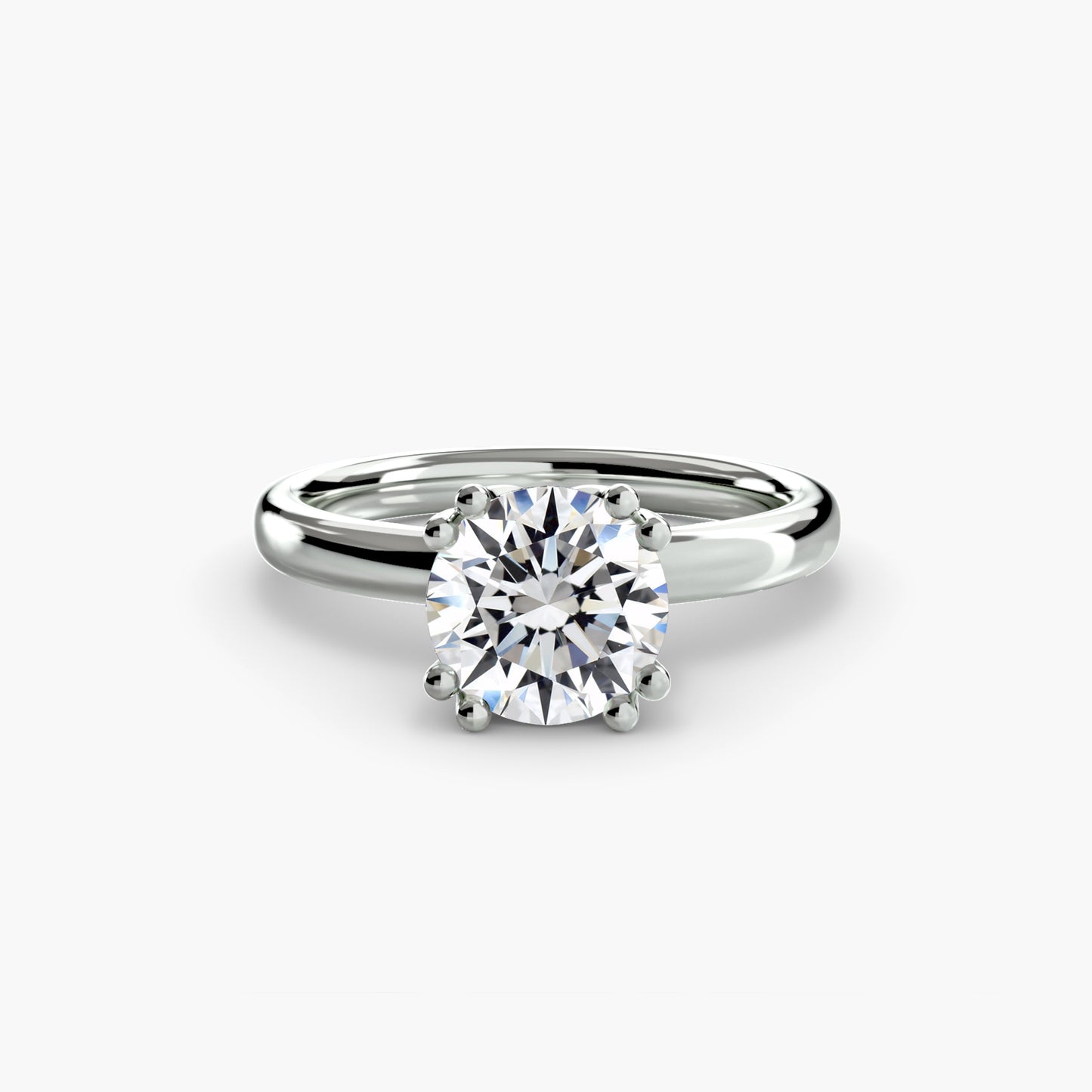 The "Vivian" Classic Solitaire with Double Prongs