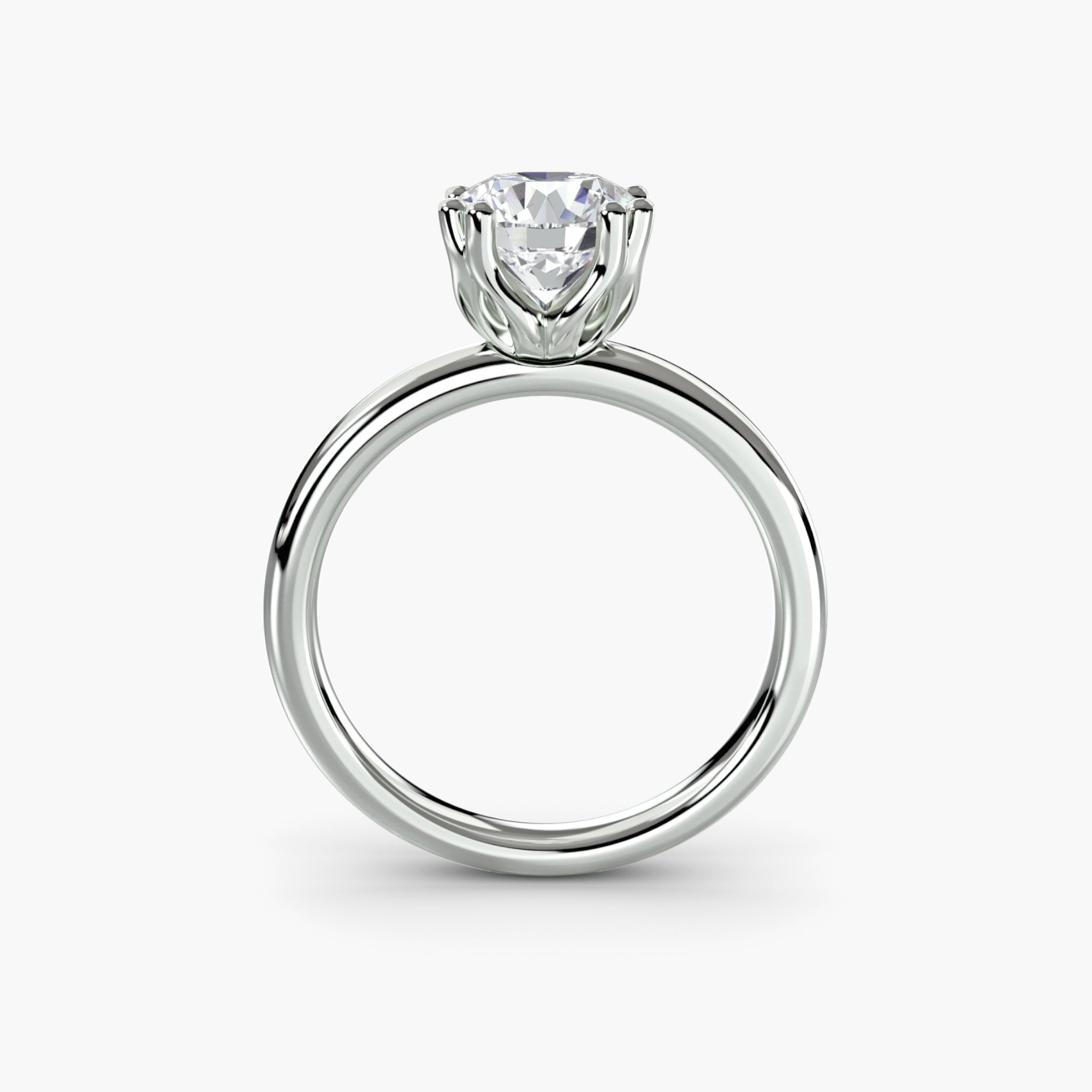 The "Vivian" Classic Solitaire with Double Prongs