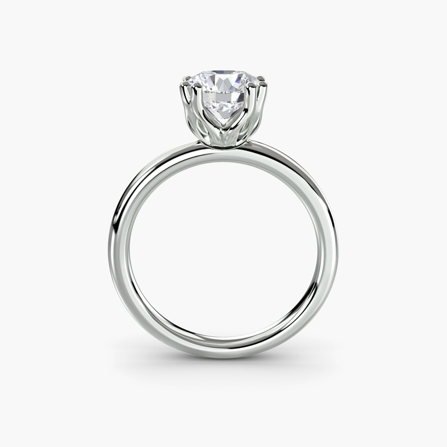 The "Vivian" Classic Solitaire with Double Prongs