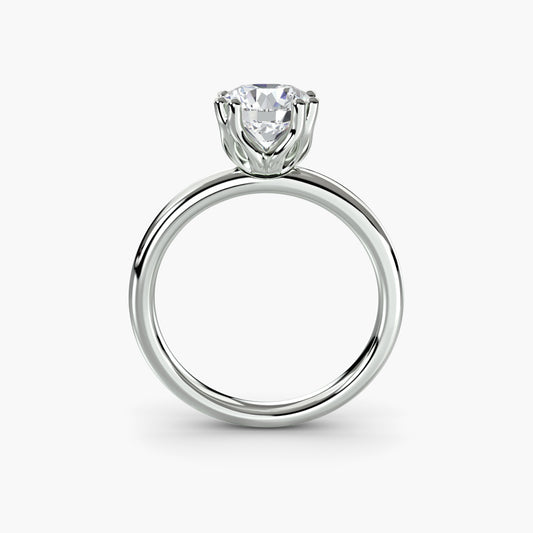 The "Vivian" Classic Solitaire with Double Prongs