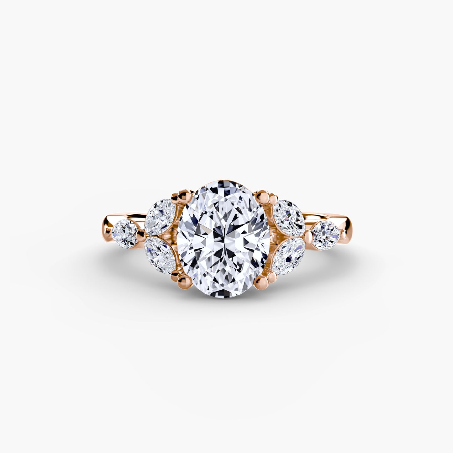 The "Giselle" Marquise Diamond Accent Ring
