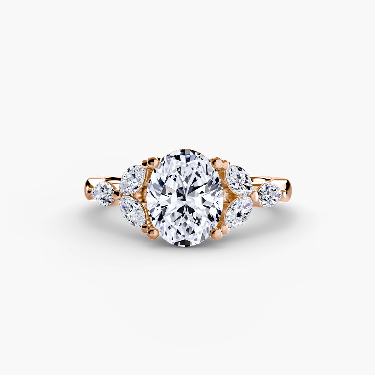 The "Giselle" Marquise Diamond Accent Ring