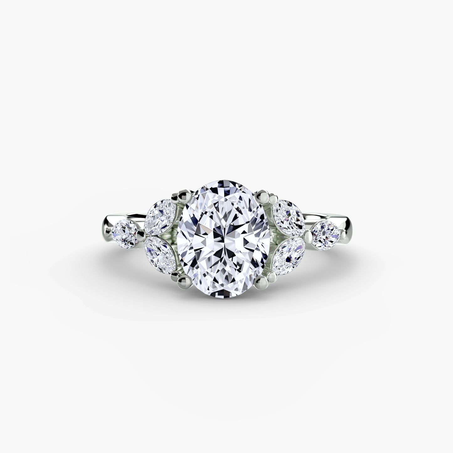The "Giselle" Marquise Diamond Accent Ring