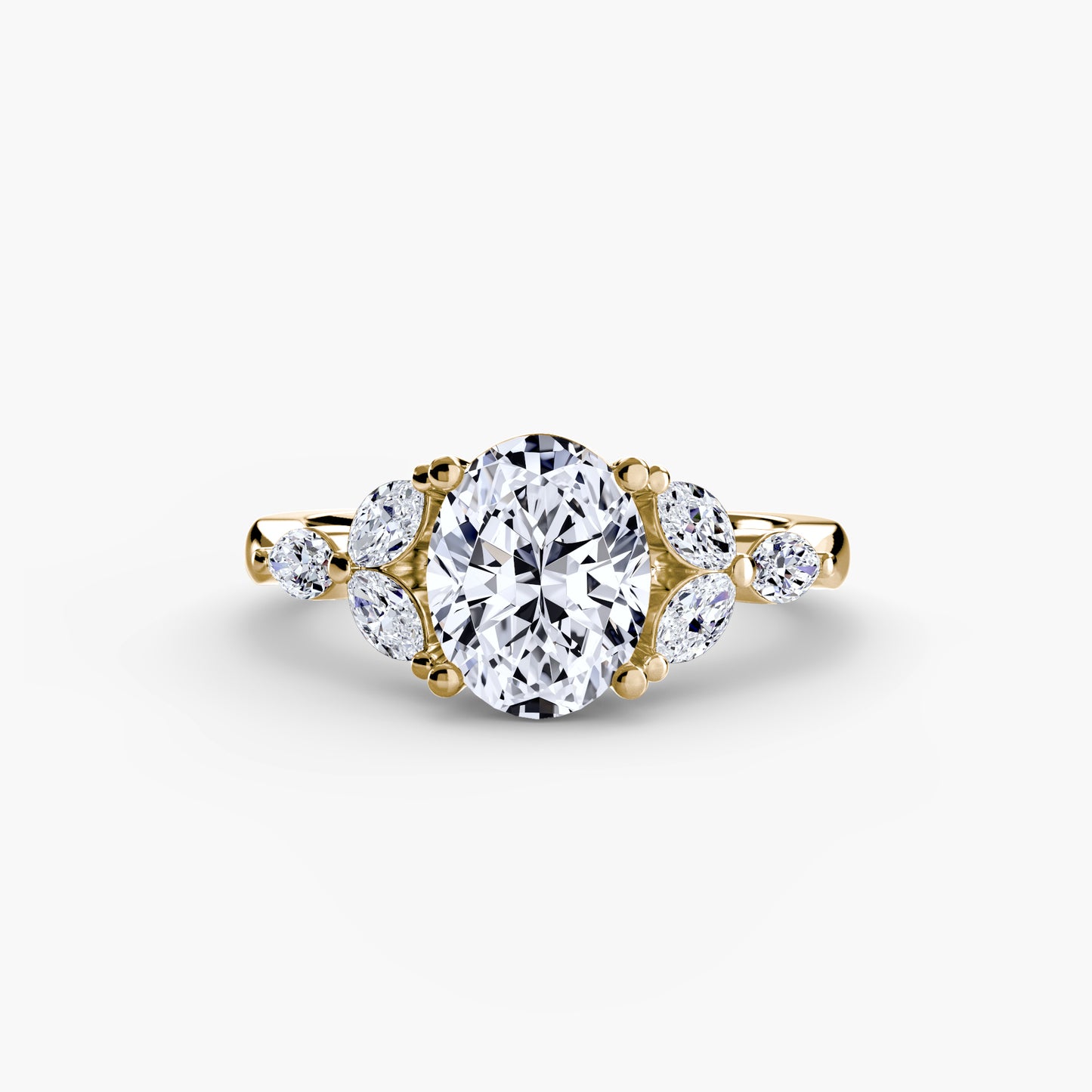 The "Giselle" Marquise Diamond Accent Ring
