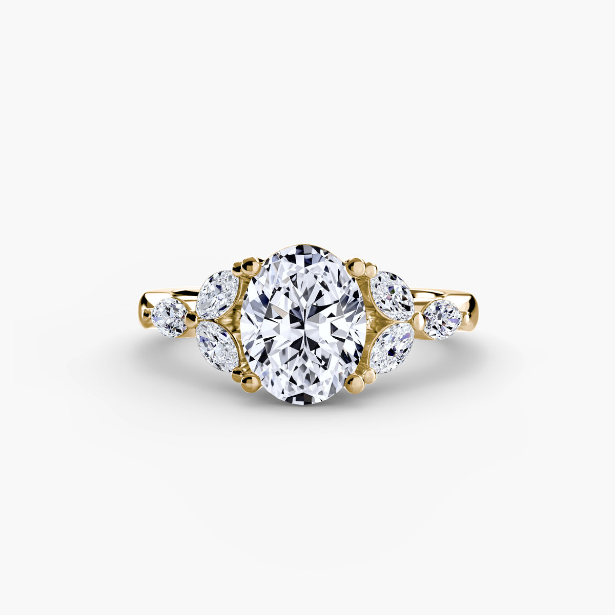 The "Giselle" Marquise Diamond Accent Ring