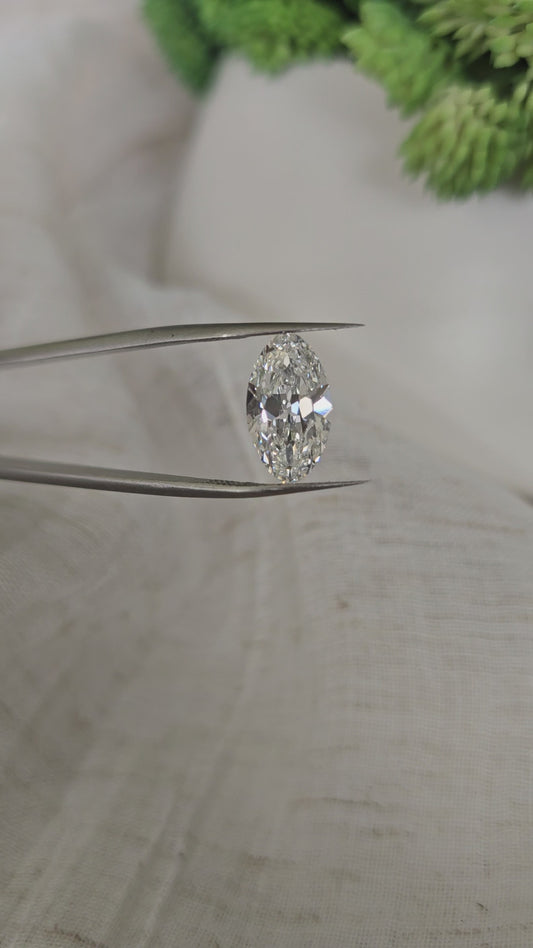 Loose 4.17 ct E/VS1 Moval Lab Diamond - IGI Certified
