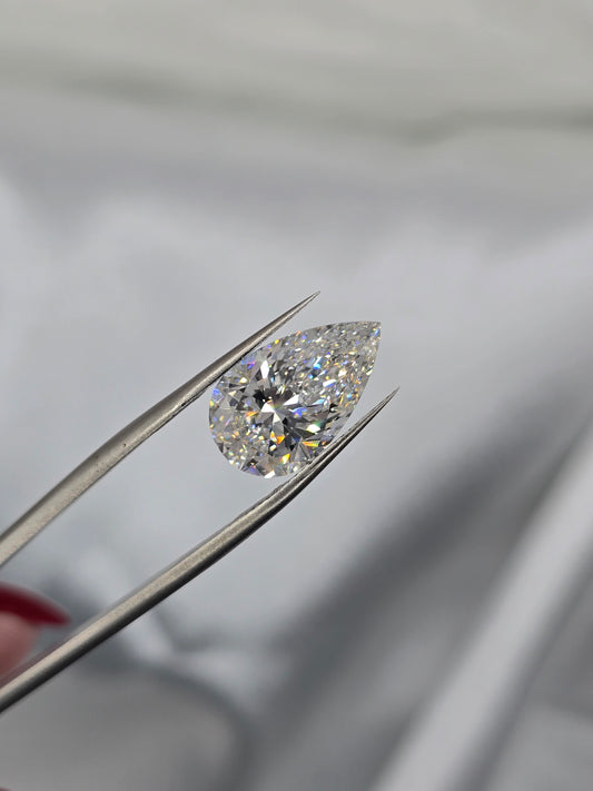 Loose 5.08 Ct F/VVS2 Pear Lab Diamond - IGI Certified