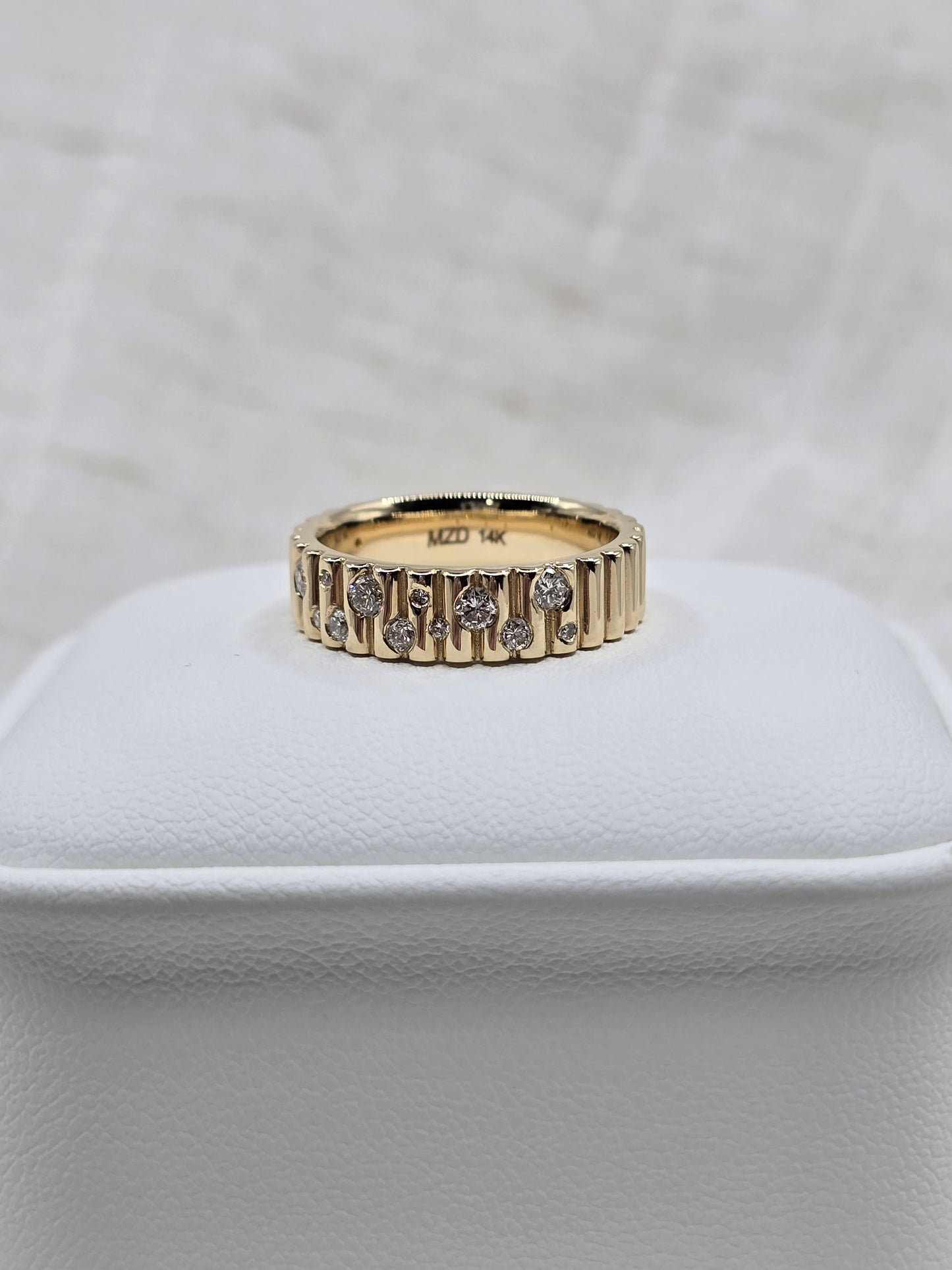 10K The "Sutton" Textured Band - Starts at $1730
