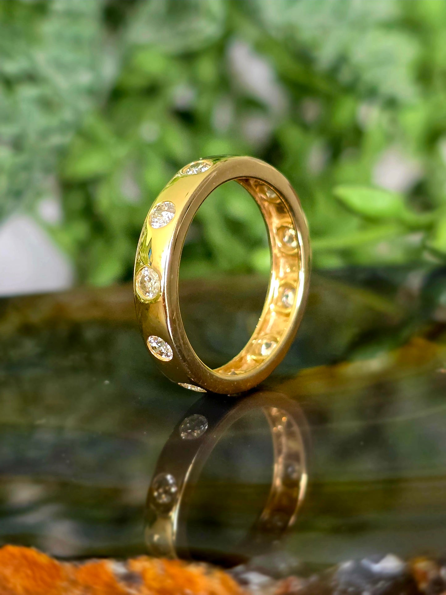 14K Yellow Gold 0.75 CTW Natural Diamond Wedding Band
