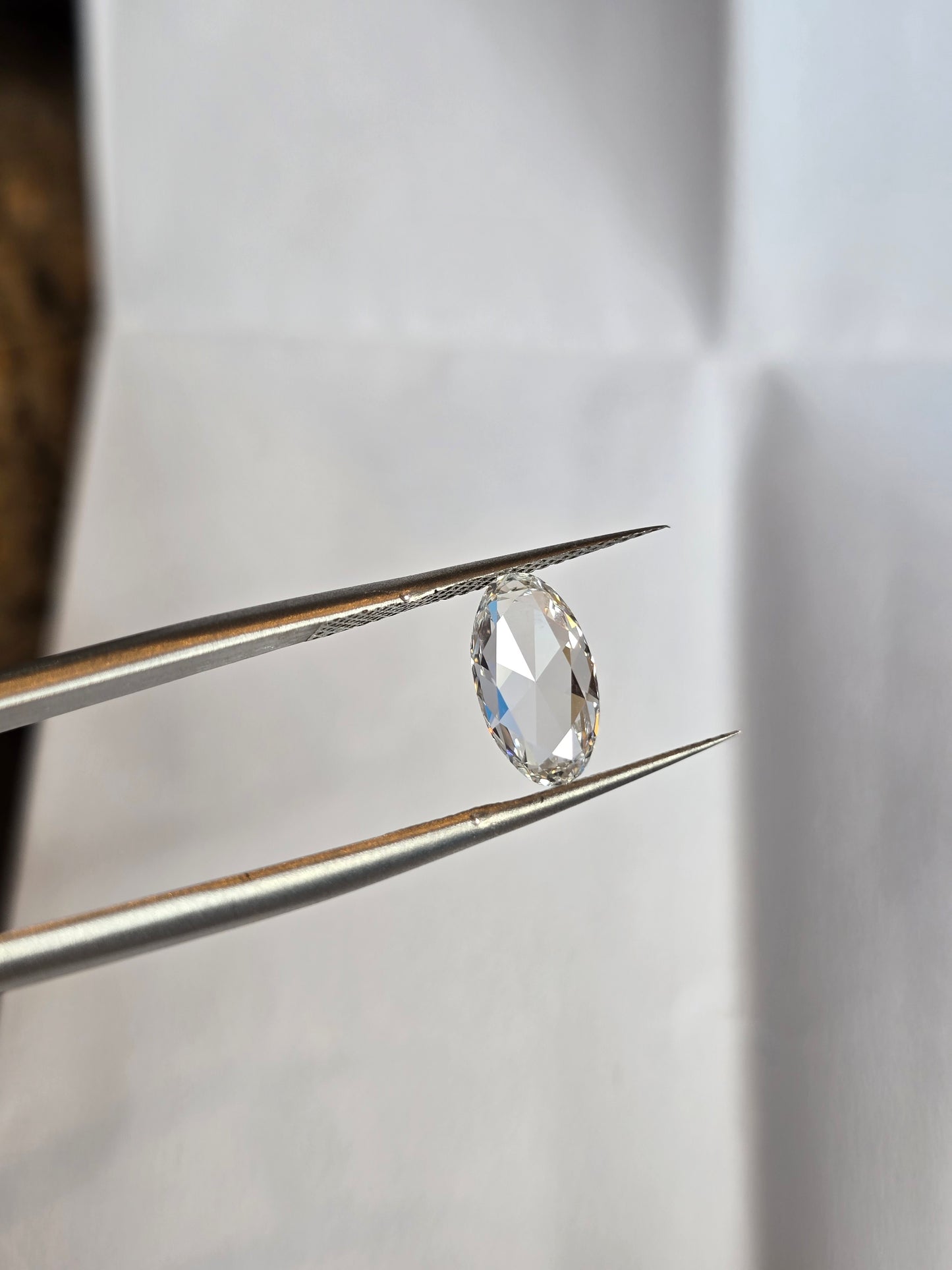 Loose 1.20 ct E/VVS2 Rose Cut Oval Lab Diamond - IGI Certified