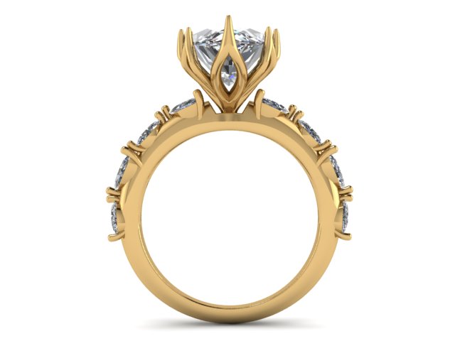 The "Amara" 14K Custom Design Engagement Ring (Setting Only)