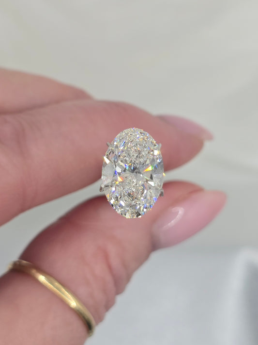 Loose 4.01 Ct F/VS1 Oval Lab Diamond - IGI Certified