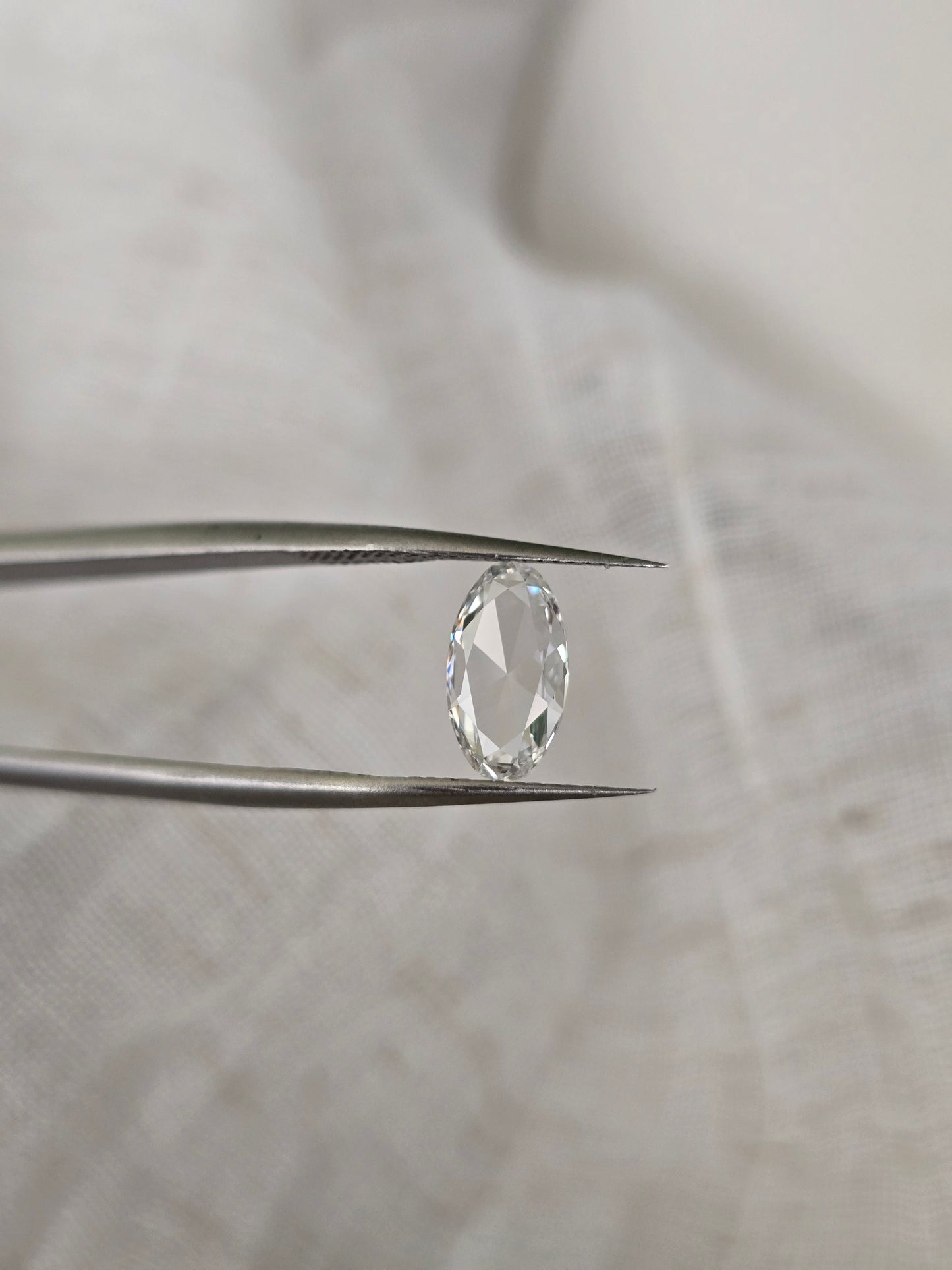 Loose 1.20 ct E/VVS2 Rose Cut Oval Lab Diamond - IGI Certified