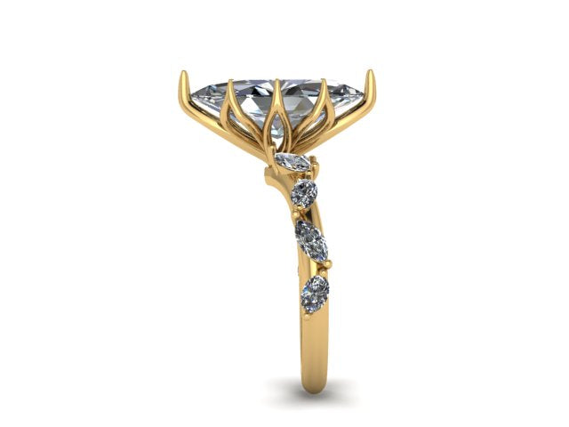 The "Amara" 14K Custom Design Engagement Ring (Setting Only)